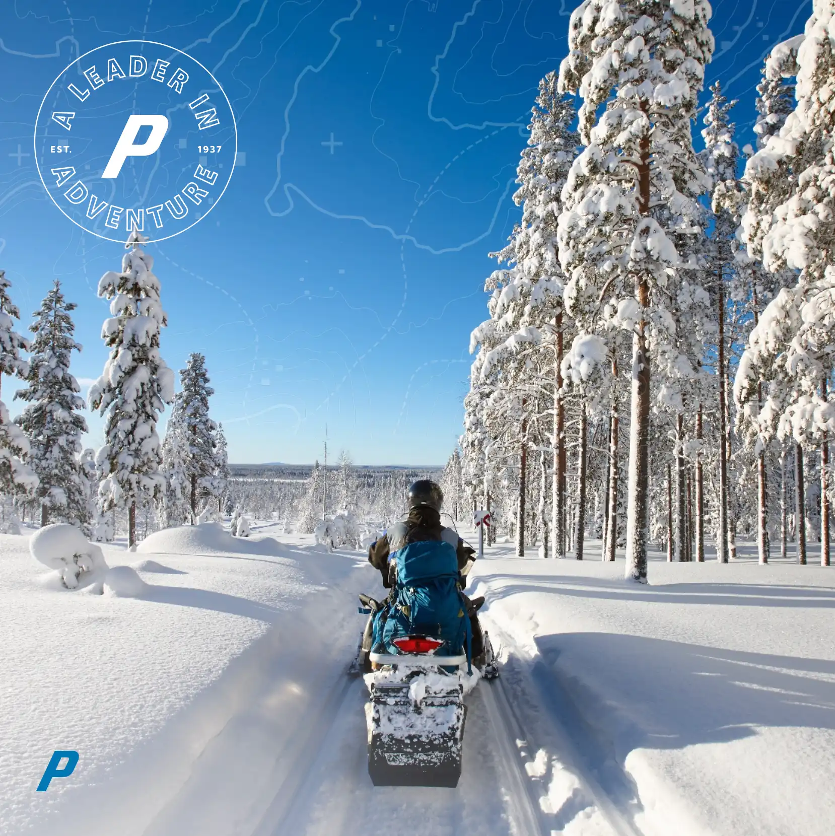 winter time snowmobile ride with progressive snowmobile insurance