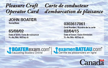 Pleasure Craft Operator Card