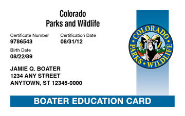 Colorado Boating Safety Certificate