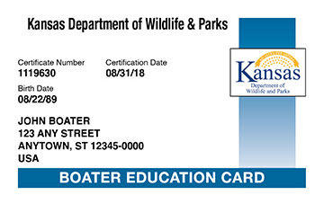 Kansas Boating Safety Certificate