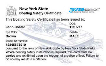 New York State Boating Safety Certificate
