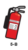 red fire extinguisher for boats with length less than 26ft