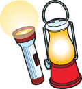 lights; flashlight, lantern