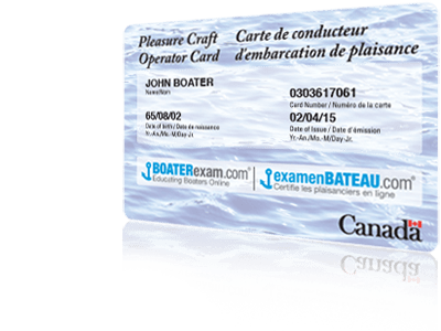Canada Pleasure Craft Operator Card