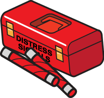 distres signals ammunition box