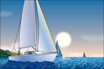 sail boat on the water