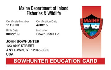 Official Maine Bowhunter Safety Course