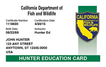 California Online Hunter Safety Course