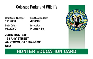 Colorado Hunting License Hunter ed