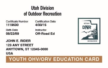 Utah Ohv Safety Certificate prntbl concejomunicipaldechinu gov co